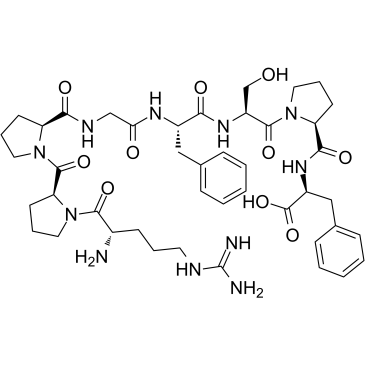 [Des-Arg9]-Bradykinin(Arg-Pro-Pro-Gly-Phe-Ser-Pro-PheRPPGFSPF)ͼƬ