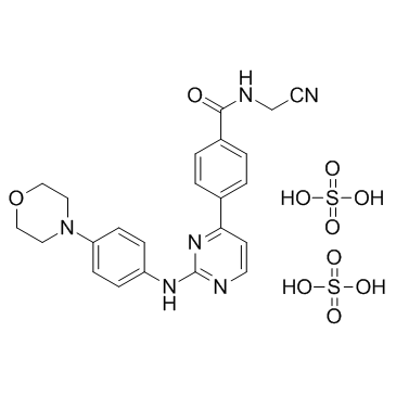 CYT387 sulfate salt(momelotinib sulfate)图片