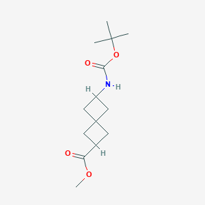 Methyl6-((tert-butoxycarbonyl)amino)spiro[3,3]heptane-2-carboxylateͼƬ