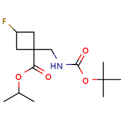 Propan-2-yl1-({[(tert-butoxy)carbonyl]amino}methyl)-3-fluorocyclobutane-1-carboxylateͼƬ