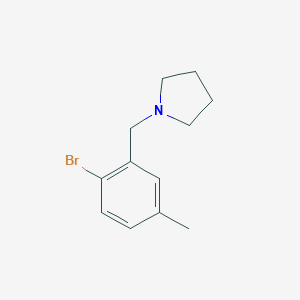 1-[(2-Bromo-5-methylphenyl)methyl]-pyrrolidineͼƬ