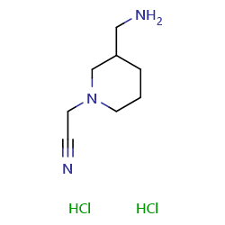 2-[3-(aminomethyl)piperidin-1-yl]acetonitriledihydrochlorideͼƬ