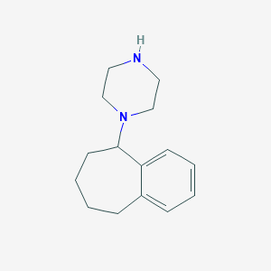 1-(6,7,8,9-Tetrahydro-5H-benzo[7]annulen-5-yl)piperazineͼƬ