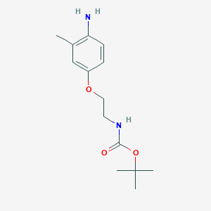 [2-(4-Amino-3-methylphenoxy)-ethyl]-carbamic acid tert-butyl esterͼƬ