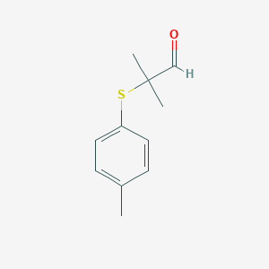 2-Methyl-2-[(4-methylphenyl)sulfanyl]propanalͼƬ