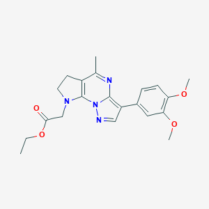 ethyl 2-[3-(3,4-dimethoxyphenyl)-5-methyl-6,7-dihydro-8H-pyrazolo[1,5-a]pyrrolo[3,2-e]pyrimidin-8-yl]acetateͼƬ