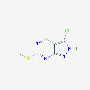 3-Chloro-6-(methylthio)-1H-pyrazolo[3,4-d]pyrimidineͼƬ