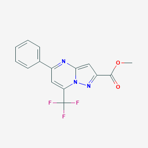 Methyl 5-phenyl-7-(trifluoromethyl)-pyrazolo[1,5-a]pyrimidine-2-carboxylateͼƬ