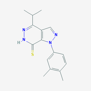 1-(3,4-dimethylphenyl)-4-isopropyl-1H-pyrazolo[3,4-d]pyridazine-7-thiolͼƬ