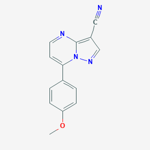 7-(4-Methoxyphenyl)pyrazolo[1,5-a]pyrimidine-3-carbonitrileͼƬ