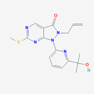 2-Allyl-1-(6-(2-hydroxypropan-2-yl)pyridin-2-yl)-6-(methylthio)-1H-pyrazolo[3,4-d]pyrimidin-3(2H)-oneͼƬ