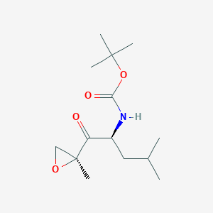 N-[(1S)-3-METHYL-1-[[(2S)-2-METHYL-2-OXIRANYL]CARBONYL]BUTYL]-,1,1-DIMETHYLETHYL ESTERͼƬ