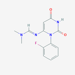 N'-[3-(2-fluorophenyl)-2,6-dioxo-1,2,3,6-tetrahydropyrimidin-4-yl]-N,N-dimethylimidoformamideͼƬ