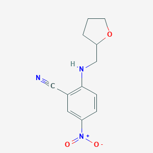 5-nitro-2-[(tetrahydrofuran-2-ylmethyl)amino]benzonitrileͼƬ