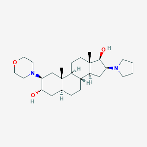 (2,3,5,16,17)-2-(4-Morpholinyl)-16-(1-pyrrolidinyl)androstane-3,17-diolͼƬ