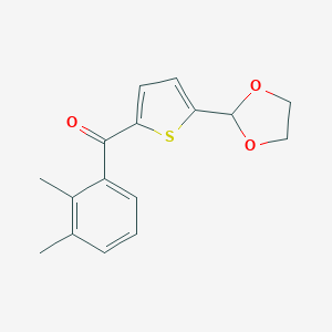 2-(2,3-Dimethylbenzoyl)-5-(1,3-dioxolan-2-yl)thiopheneͼƬ