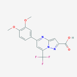 5-(3,4-dimethoxyphenyl)-7-(trifluoromethyl)pyrazolo[1,5-a]pyrimidine-2-carboxylic acidͼƬ