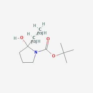 N-tert-Butyloxycarbonyl-2-ethyl-pyrrolidine-13C2ͼƬ