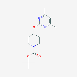 4-(4,6-Dimethyl-pyrimidin-2-yloxy)-piperidine-1-carboxylic acid tert-butyl esterͼƬ