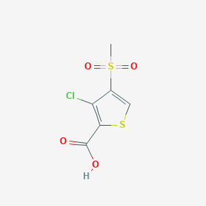 3-Chloro-4-(methylsulfonyl)thiophene-2-carboxylic acidͼƬ