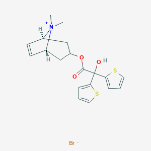 (1R,3S,5S)-3-(2-Hydroxy-2,2-di(thiophen-2-yl)acetoxy)-8,8-dimethyl-8-azabicyclo[3,2,1]oct-6-en-8-ium BromideͼƬ