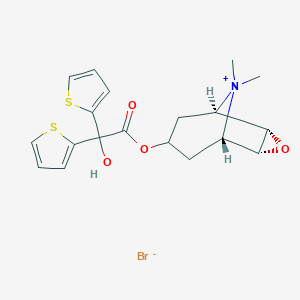 7-[(Hydroxy-2-thienyl-3-thienylacetyl)oxy]-9,9-dimethyl-3-Oxa-9-azoniatricyclo[3,3,1,02,4]nonane BromideͼƬ