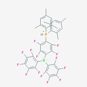 Hydrogen[4-[bis(2,4,6-trimethylphenyl)phosphino]-2,3,5,6-tetrafluorophenyl]hydrobis(2,3,4,5,6-pentafluorophenyl)borateͼƬ