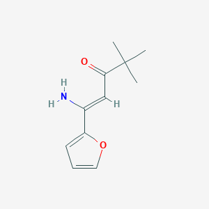 1-amino-1-(furan-2-yl)-4,4-dimethylpent-1-en-3-oneͼƬ