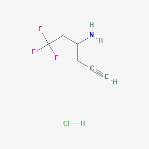 1,1,1-trifluorohex-5-yn-3-amine hydrochlorideͼƬ