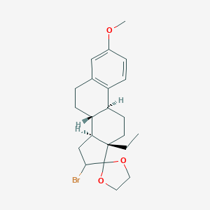 16-Bromo-13-ethyl-3-methoxygona-1,3,5(10)-trien-17-one Cyclic 1,2-Ethanediyl AcetalͼƬ