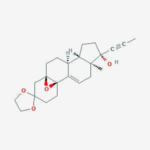 (5,10,17)-5,10-Epoxy-17-hydroxy-17-(1-propyn-1-yl)-estr-9(11)-en-3-one Cyclic 1,2-Ethanediyl AcetalͼƬ