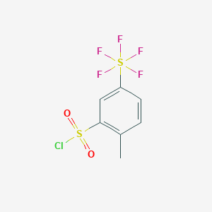 2-Methyl-5-(pentafluorosulfur)benzenesulfonyl chlorideͼƬ