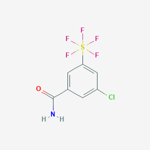 3-Chloro-5-(pentafluorosulfur)benzamideͼƬ