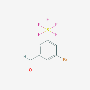 3-Bromo-5-(pentafluorosulfur)benzaldehydeͼƬ