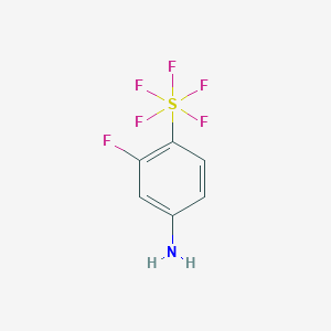 3-Fluoro-4-(pentafluorosulfur)anilineͼƬ