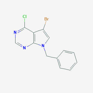 7-BENZYL-5-BROMO-4-CHLORO-7H-PYRROLO[2,3-D]PYRIMIDINEͼƬ