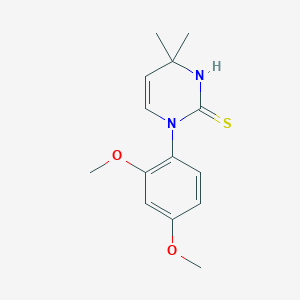 1-(2,4-Dimethoxyphenyl)-4,4-dimethyl-1,4-dihydropyrimidine-2-thiolͼƬ