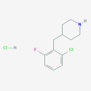 4-[(2-chloro-6-fluorophenyl)methyl]piperidine hclͼƬ