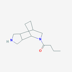 1-{4,8-diazatricyclo[5,2,2,0^{2,6}]undecan-8-yl}butan-1-oneͼƬ