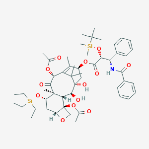 7-O-(Triethylsilyl)-2'-O-tert-butyl(dimethyl)silyl-2-debenzoyl PaclitaxelͼƬ