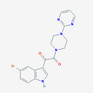 1-(5-Bromo-1H-indol-3-yl)-2-[4-(pyrimidin-2-yl)piperazin-1-yl]ethane-1,2-dione图片