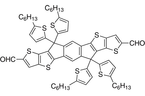 5,5,11,11-Tetrakis(5-hexylthienyl)-dithieno[2,3-d:2',3'-d']-s-indaceno[1,2-b:5,6-b']-dithiophene-2,8-dicarboxaldehydeͼƬ
