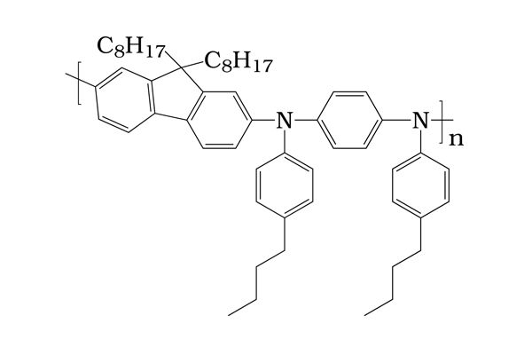 Poly[(9,9-dioctylfluorenyl-2,7-diyl)-alt-(N,N'-bis{p-butylphenyl}-1,1'-biphenylene-4,4'-diamine)]ͼƬ