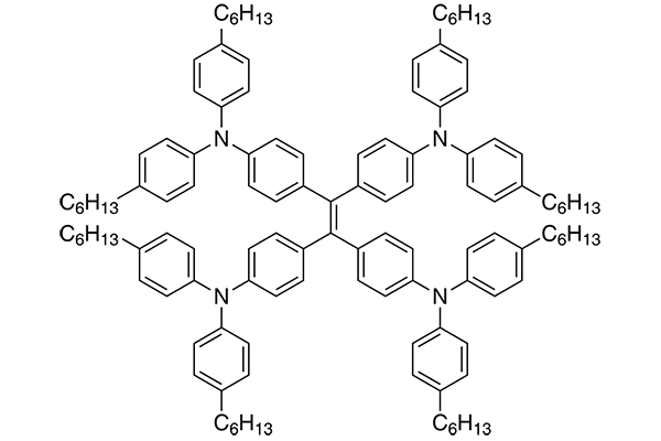 4,4',4'',4'''-(Ethene-1,1,2,2-tetrayl)tetrakis(N,N-bis(4-hexylphenyl)aniline)ͼƬ