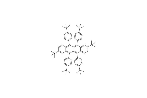 2,8-Ditert-butyl-5,6,11,12-tetrakis(4-(tert-butyl)phenyl)naphthaceneͼƬ