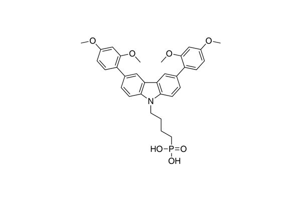 (4-(3,6-Bis(2,4-dimethoxyphenyl)-9H-carbazol-9-yl)butyl)phosphonic acidͼƬ