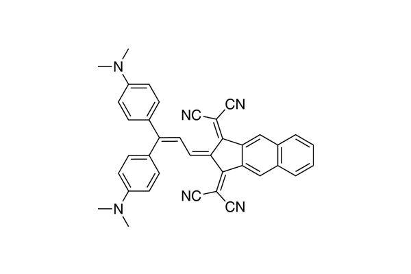2,2'-(2-(3,3-bis(4-(dimethylamino)phenyl)-allylidene)-1H-cyclopenta[b]naphthalene-1,3(2H)-diylidene)dimalononitrileͼƬ