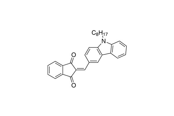 2-((9-octyl-9H-carbazol-3-yl)methylene)-1H-indene-1,3(2H)-dioneͼƬ