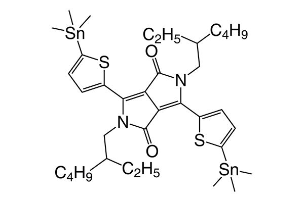 2,5-Bis(2-ethylhexyl)-3,6-bis(5-(trimethylstannyl)thiophen-2-yl)pyrrolo[3,4-c]pyrrole-1,4(2H,5H)-dioneͼƬ