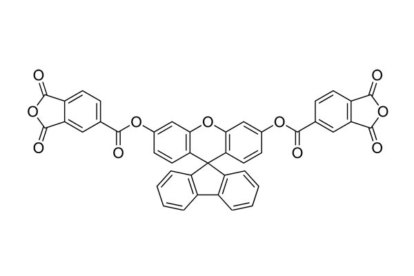 Spiro[fluorene-9,9'-xanthene]-3',6'-diyl bis(1,3-dioxo-1,3-dihydroisobenzofuran-5-carboxylate)ͼƬ